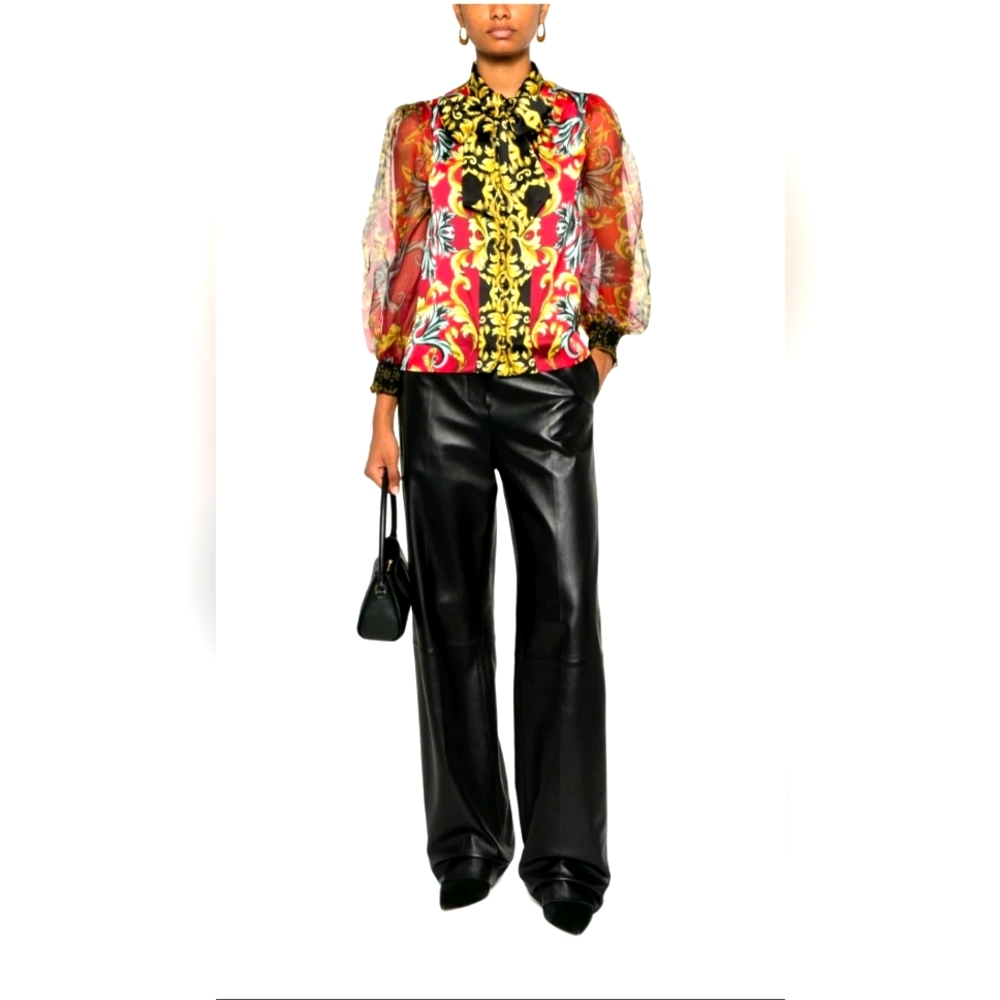 Alice + Olivia Brentlet tie-neck blouse